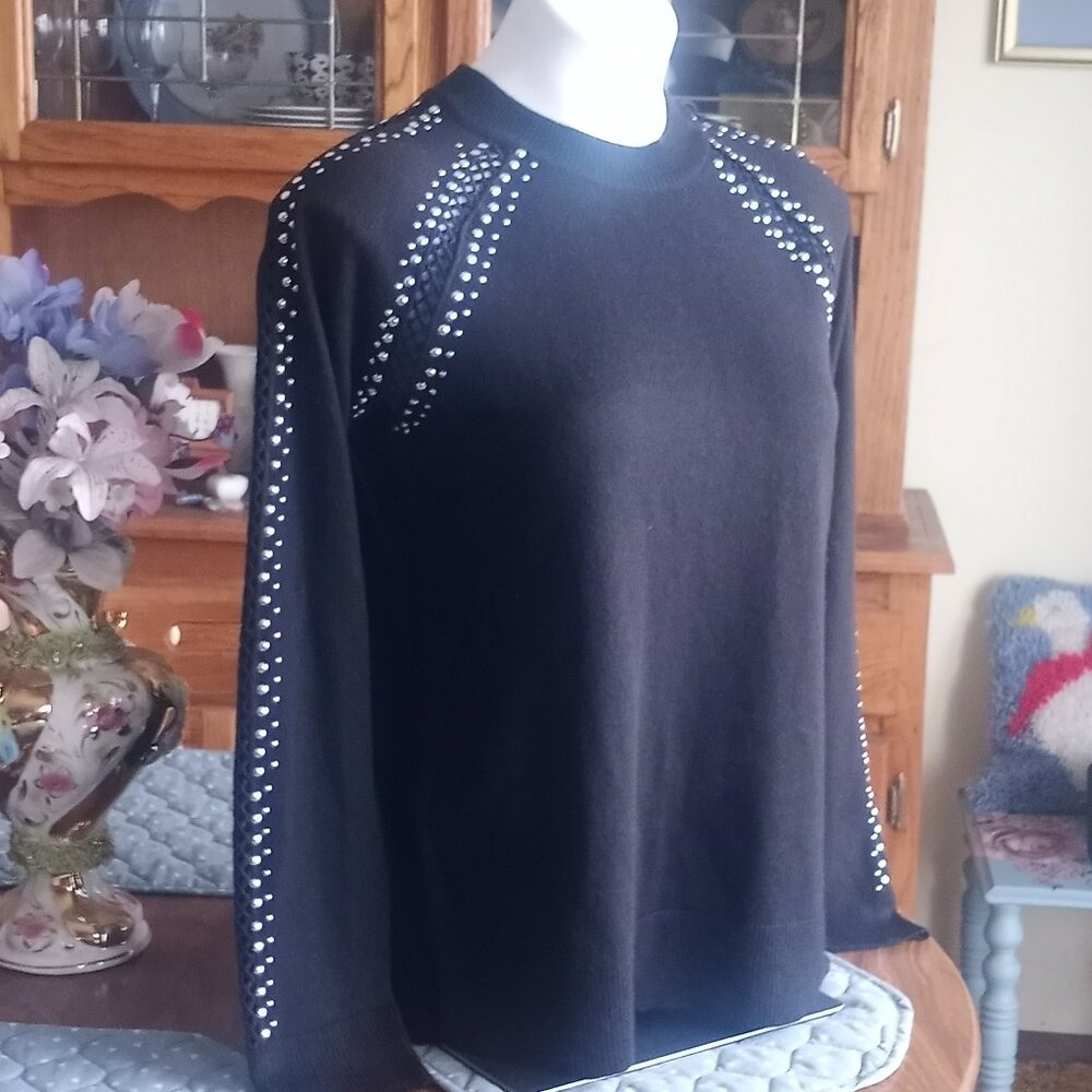 Free Generation Embellished Rivets Sweater - Picture 2 of 8